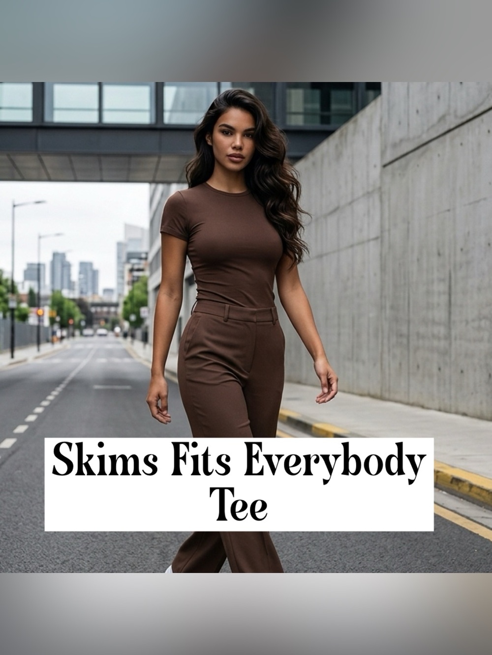 Skims Fits Everybody TShirt Cocoa New